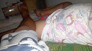 Erotic encounter with mature Asian woman involving hand-job and intense sex