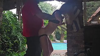 18 Year Old Babysitter Fucked Hard in Thunderstorm - Blowjob & Creampie by Sparowdox