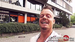 Bodo fucks hot student Gabi behind the university - Hitzefrei