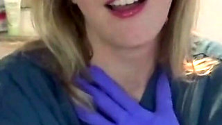 Latex Glove JOI in the Dental Chair Naughty Nurse POV