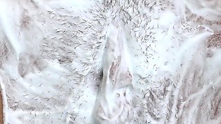 Hairy Pussy Shaving Close up! Intimate Haircut!