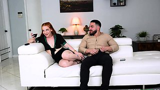 Very yummy amateur redhead blowjob