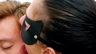 Femdom lickinghis face