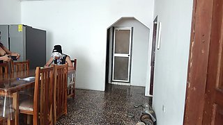 Maid Whore Showing Her Ass on Camera