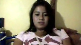 Mexican GF gets horny on camera and flashes her pussy