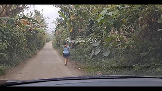 Pinay Teacher Fucked in the Car Lucky Fan Fucked