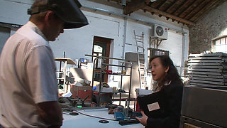 Over 40 slut with piercieng on tits and pussy take a dick and cum