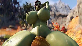 Two Sisters Orc And A Big Futa Cock Of A Warrior Lioness 1