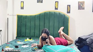Indian Myra07 Step Sister Fucks BF While Step Brother Watches Hindi Audio