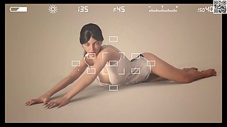 Nurse gives it to her patient during a sexy photo shoot with porn game vibes