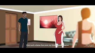 Indian Bhabhi_and her best friend invite a Big  bull when husband is not home