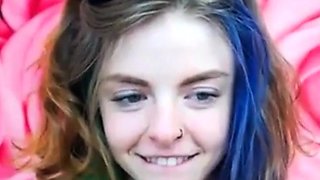 Emo 18-Year-Old With Tattoos Masturbates on Webcam