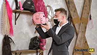 Shame4k. his mom’s bff revved out to be a dominatrix and he had elation to fuck her