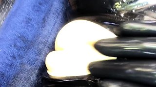 Big boobs milf masturbates with her dildo