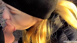 I Fuck My Stepsisters Throat, Cumming Inside. Pulsating Cock