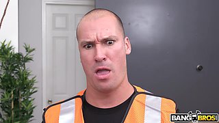 Gia Gets Hammered by the Roofer