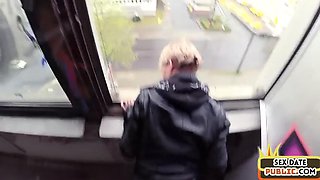 Horny pulled babe pussyfucked in POV