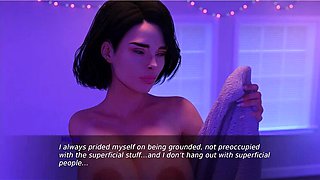 Fate and Life: Rebecca and Nayla Blowjob for Boyfriend in 3D Hentai Game