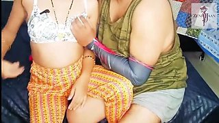 Desi Aunty Seduced By Nephew For iPhone - Zeni Jaan Rough Creampie Sex