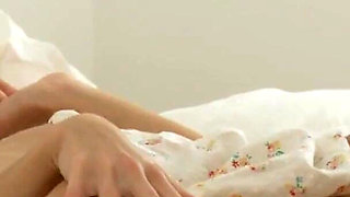 Beautiful teens wearing lingerie's dildoing, licking and fingering pussies