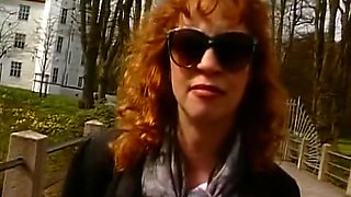 Ginger German Milf Stuffs Her Ass And Cunt With Dildo