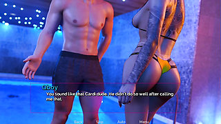 Girlfriend make fun and teasing in Gym Pool and bathroom when everyone left out from gym