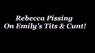 Lesbian college teens outdoors sucking pussy