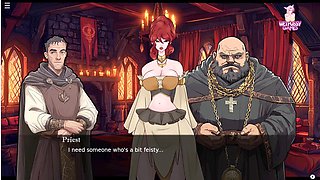 Lucky monster lady Pink tries to attract customers while demon gives her a deep throat and anal session