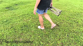 Beautiful Girl I Met in Park Outdoor Blowjob It Was Her Kinky Fun to BJ in Public