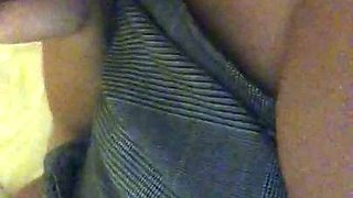Hot brunette big boobs toying pink pussy