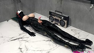 Bdsm futanari animation with blondie big tits babes