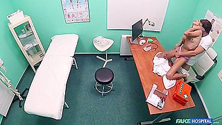 Sweet Blonde Russian Swallows The Doctors Cum