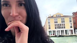 Horny69rabbits Eva fellates a stranger in risky public -