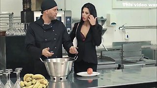 New Owner Fucks The Chef In The Kitchen
