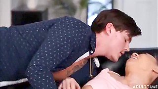 Kimmy Kimm - Caught Masturbating By Her Roomie But She Cant Resist His Huge Cock