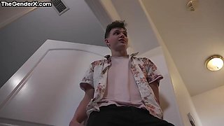 Naughty Trans babe gets analdestroyed