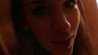 Small titted brunette amateur anal nailed at home