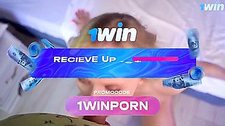 Stepsister In Oil Jerked Off My Dick With Her Feet And Ride On It
