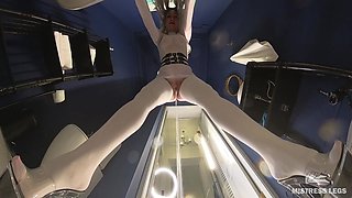 You Became a Toilet for Mistress in White Stockings and High Heels
