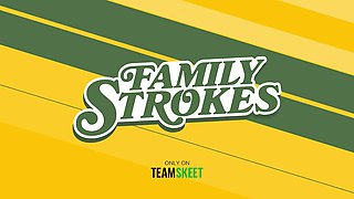 Huge titted step daughter Emma Hix blows step daddy during the thanksgiving dinner - familystrokes