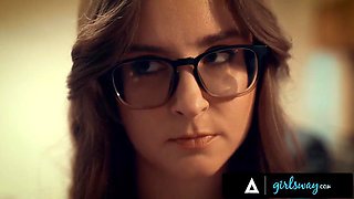 GIRLSWAY - Lonely Woman Cheats On Her Husband With His Boss  Wife Angela White During Couple Dinner