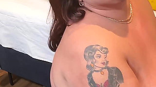Angel BBW Has Her Hands Full of Huge Melons