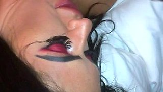 Big cock EXGF interracial busty geek coed blowjob