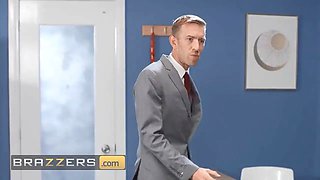Brazzers - office beauty Catherine Knight nails coworker xander and boss Danny D in a steamy threeway