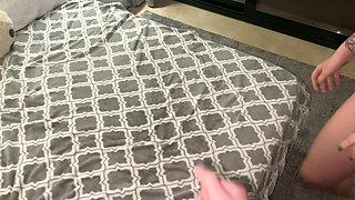 She Gets Spanked, Fucked and Swallows Cum