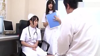 Japanese nurse femdom latex gloves