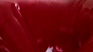 The MILF in a Latex Suit Sucks Cock with Cum in Her Mouth
