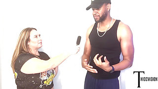 Big Titty Reporter Fucks BBC Athlete