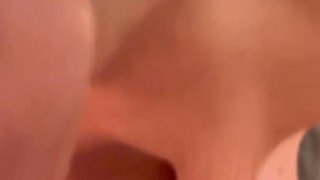 Sucking His Nut Out but Made Sure the Camera Was Focused on My Titts as so Many of You Asked for.