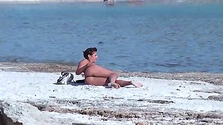 Uninhibited voyeur on Es Trenc beach